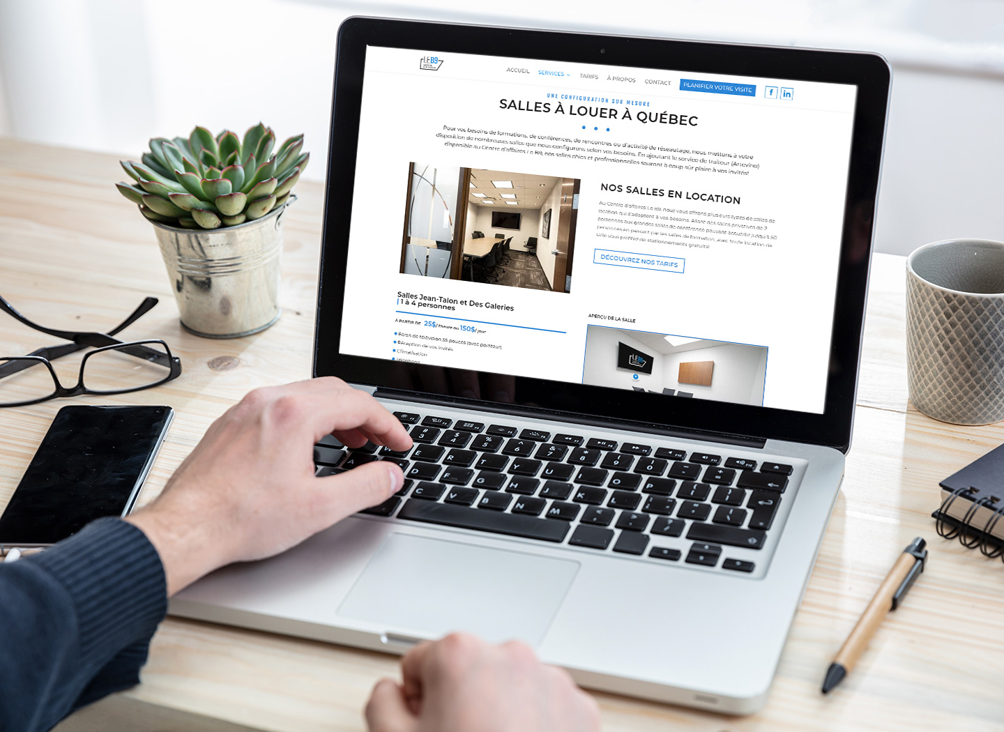 Centre d'affaires LEB9 site web