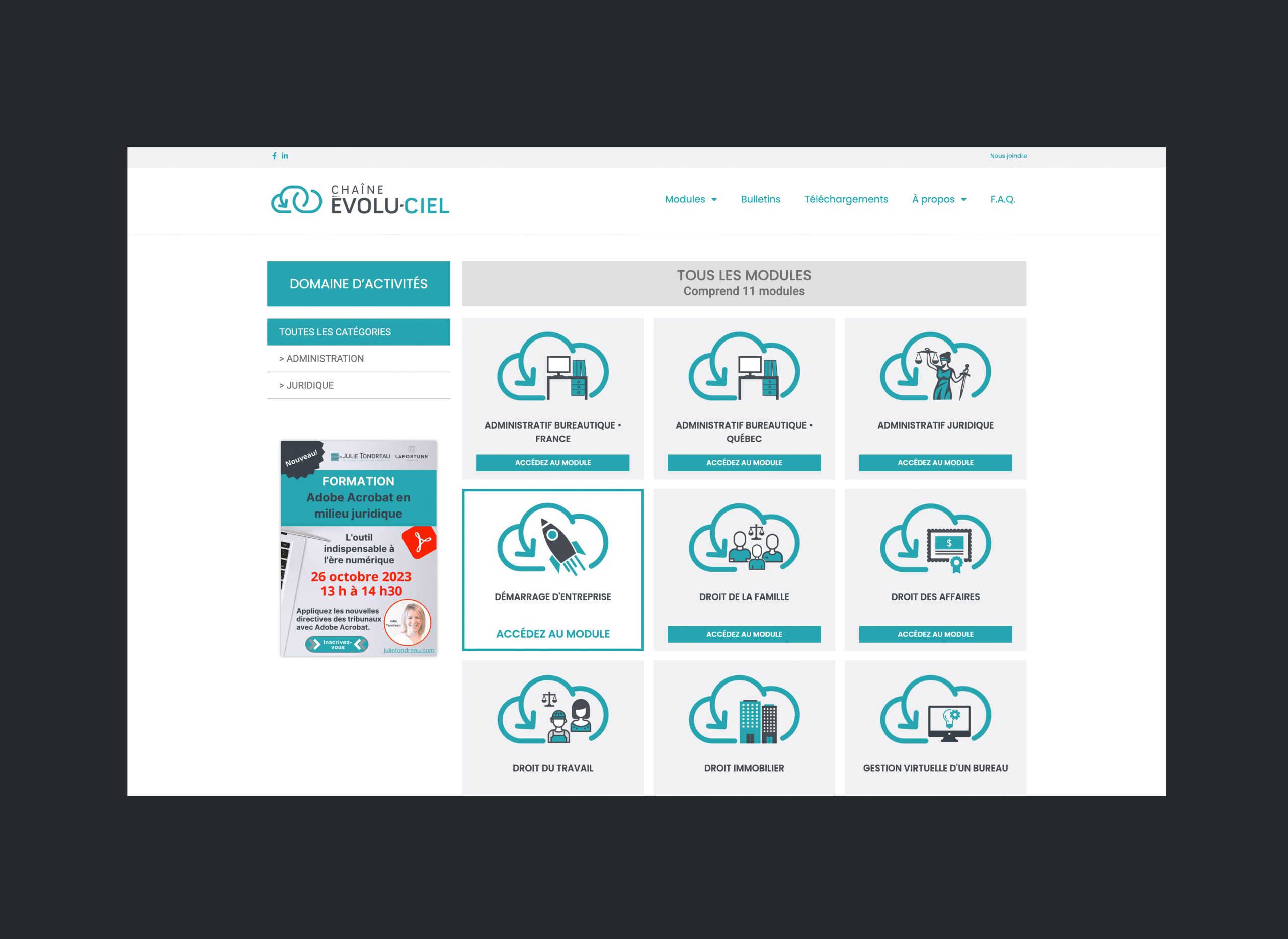 Chaine Évolu-ciel Site Web