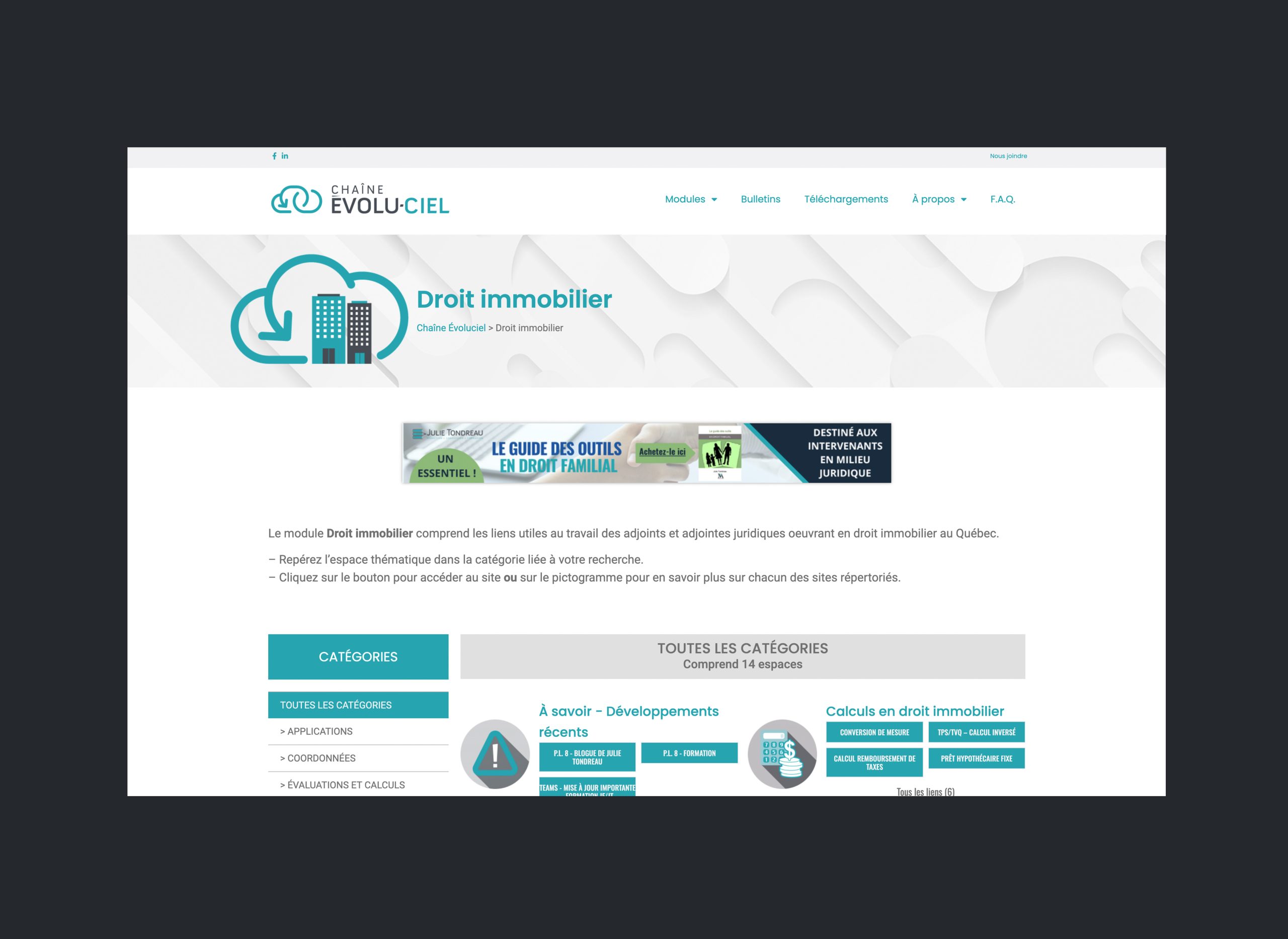 Chaine Évolu-ciel Site Web