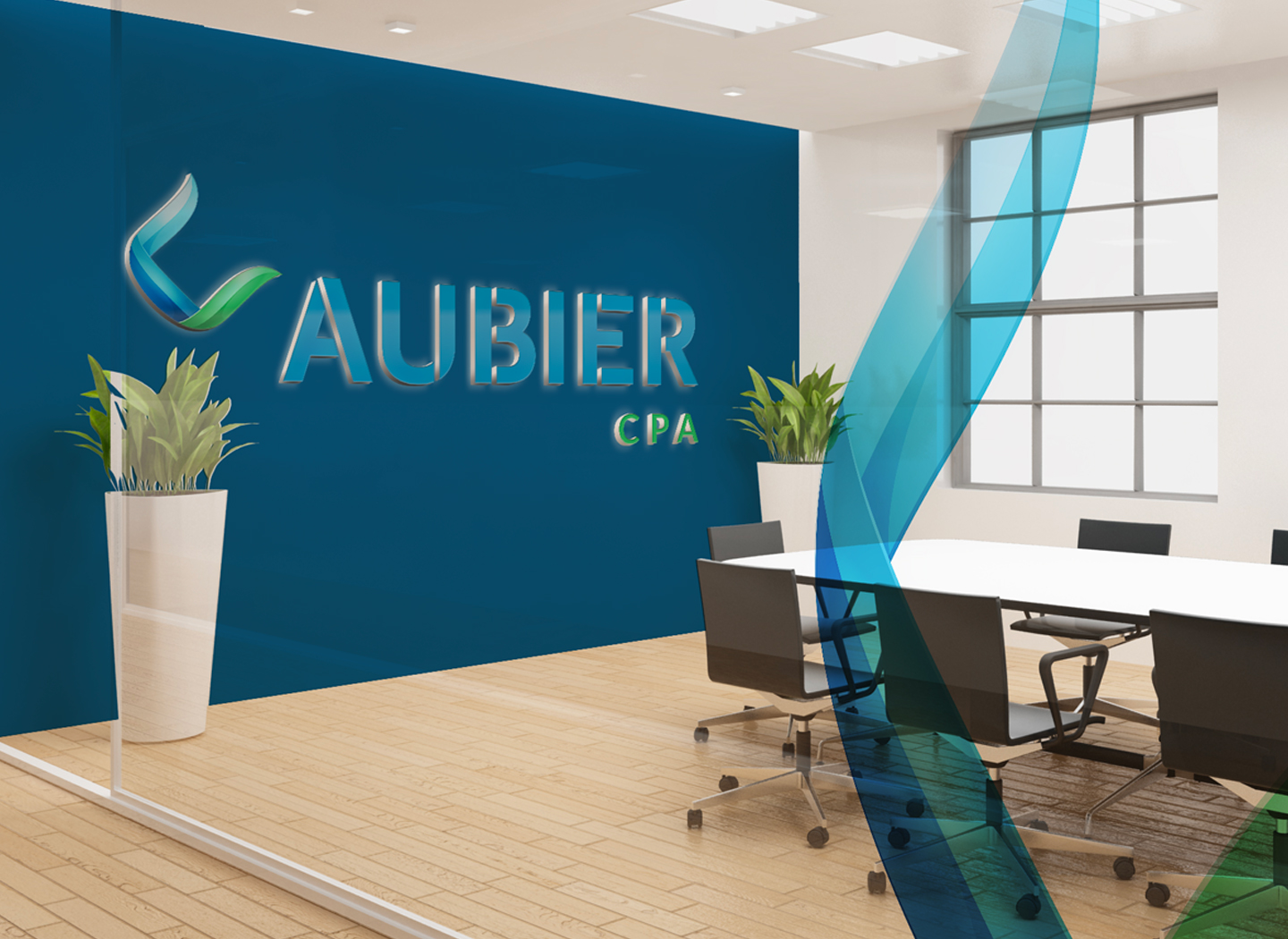 Logo 3D Aubier CPA inspiré d’une pierre précieuse – design distinctif